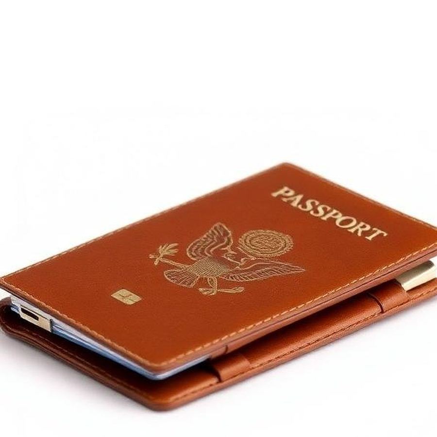 Travel Passport Case — Close-up detail