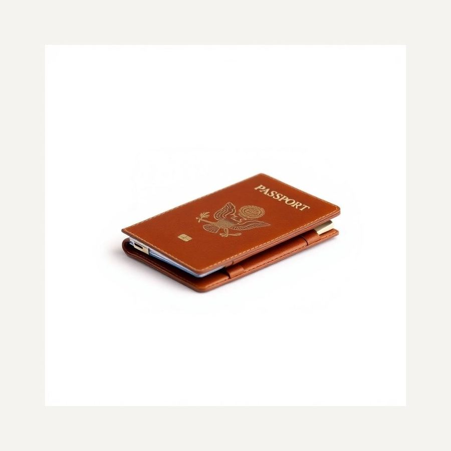 Travel Passport Case — In packaging