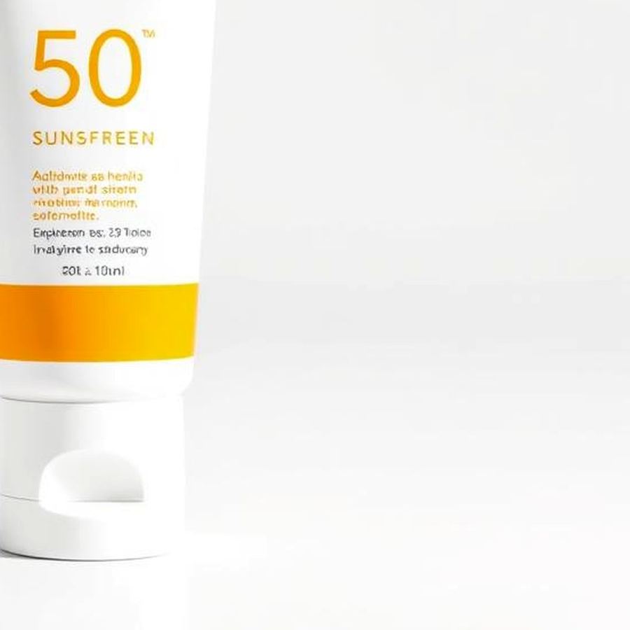 Sunscreen SPF 50 — Macro detail