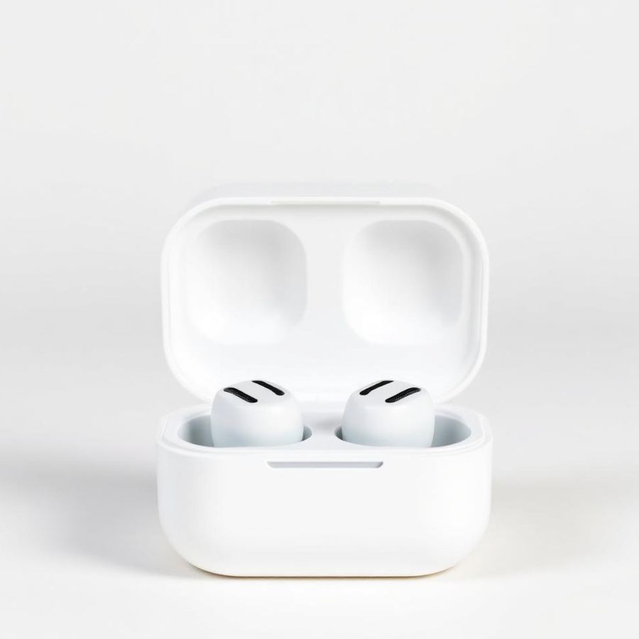 True Wireless Earbuds — Side view
