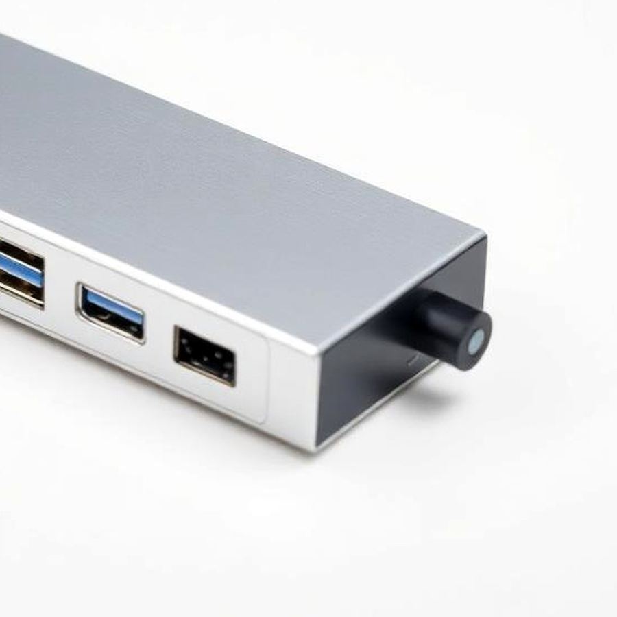 USB-C Hub — Macro detail