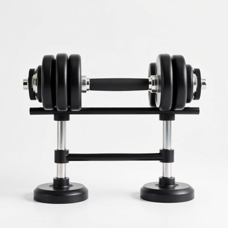 Adjustable Dumbbells — Side view