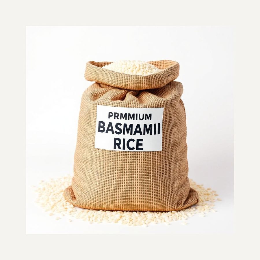 Premium Basmati Rice — In packaging