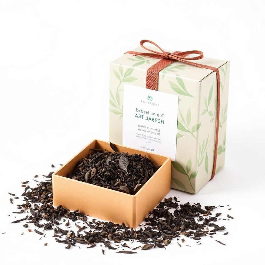 Herbal Tea Box — Side view