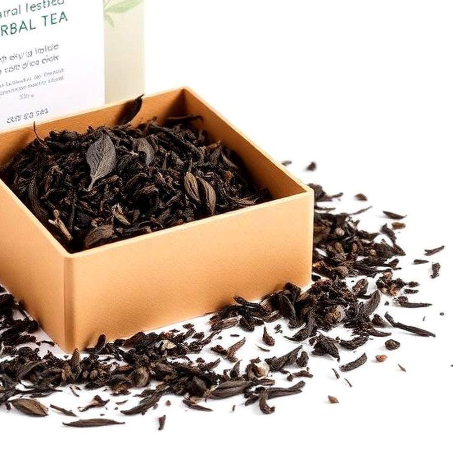 Herbal Tea Box — Macro detail