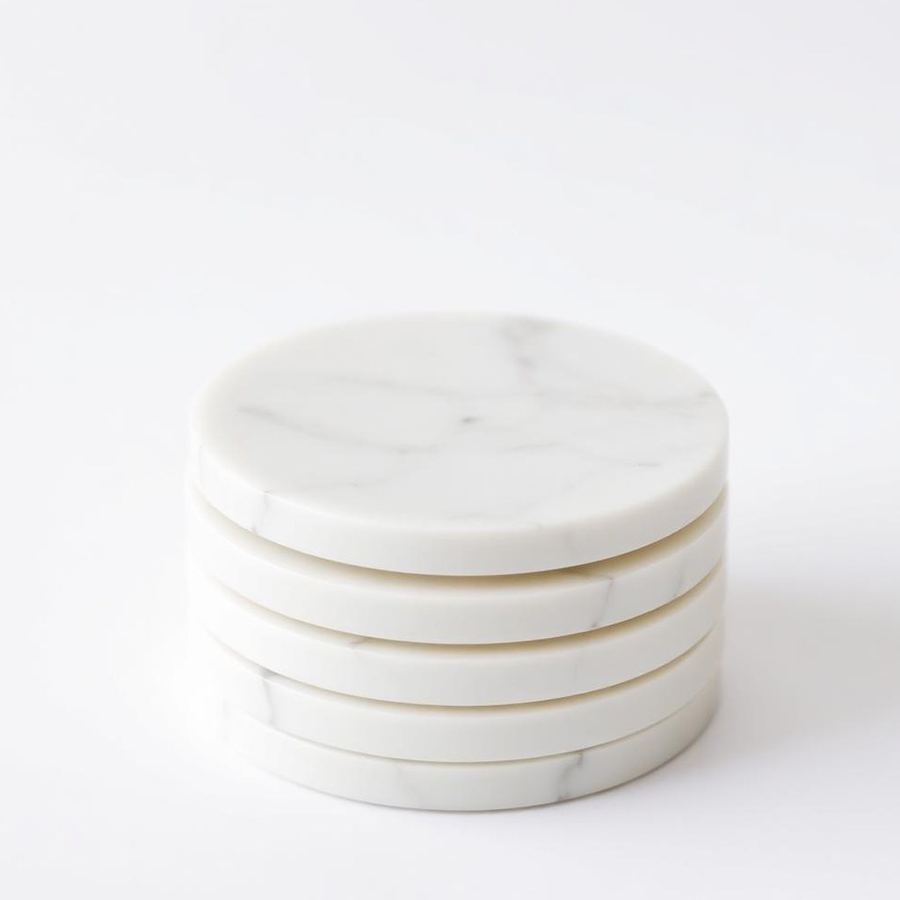 Marble Coasters — Side view