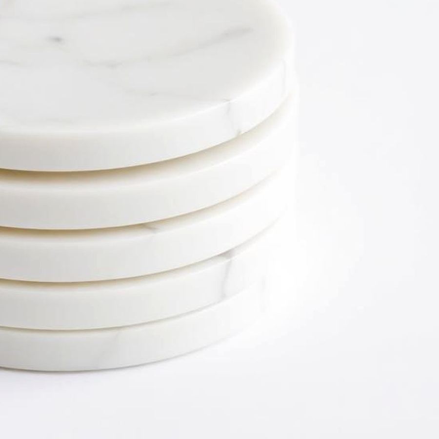 Marble Coasters — Macro detail