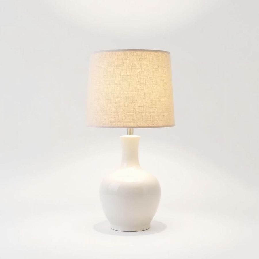 Ceramic Table Lamp — Side view