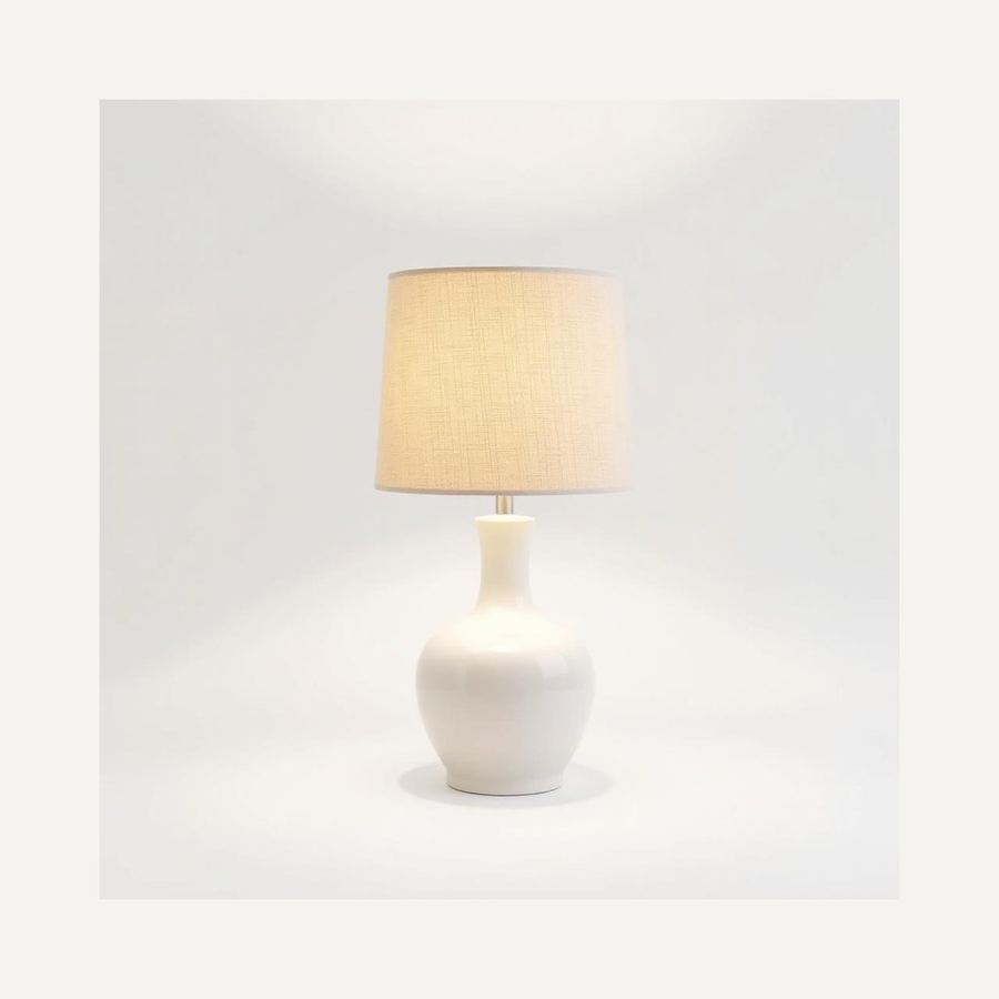 Ceramic Table Lamp — In packaging