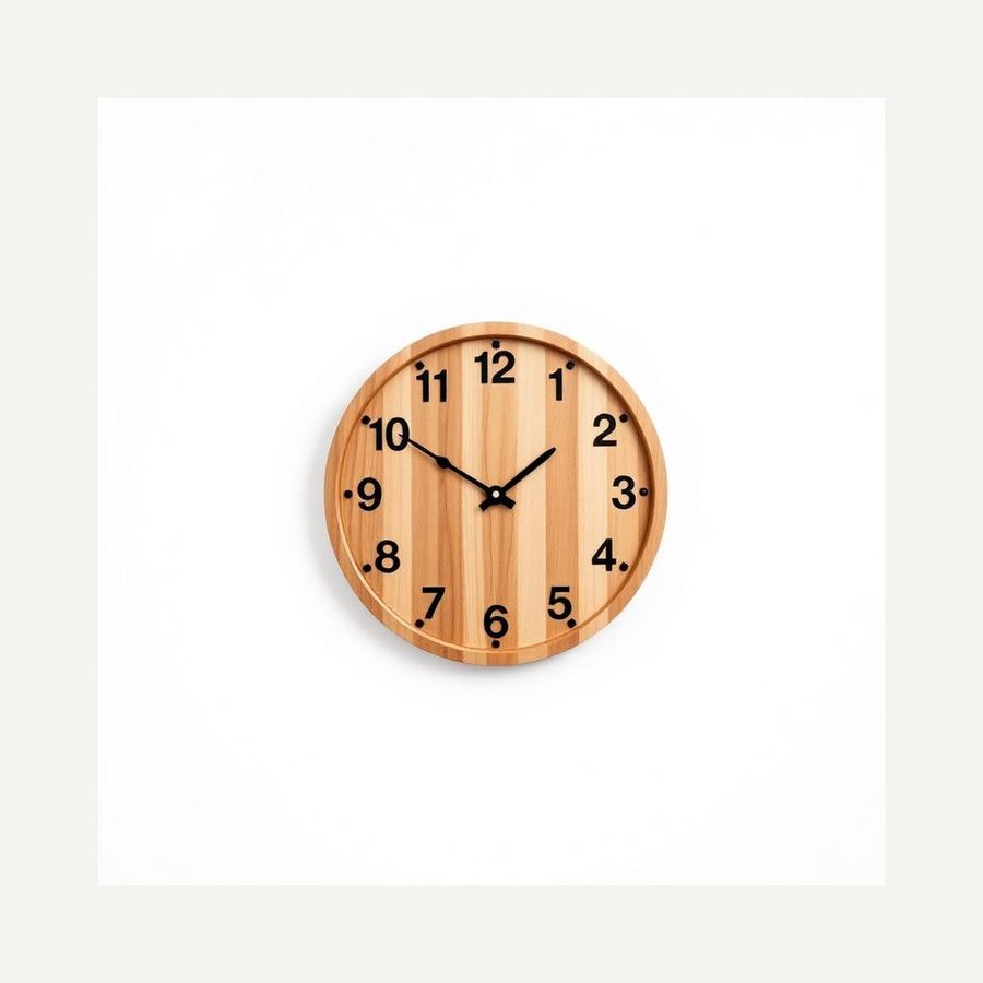 Wooden Wall Clock — In packaging