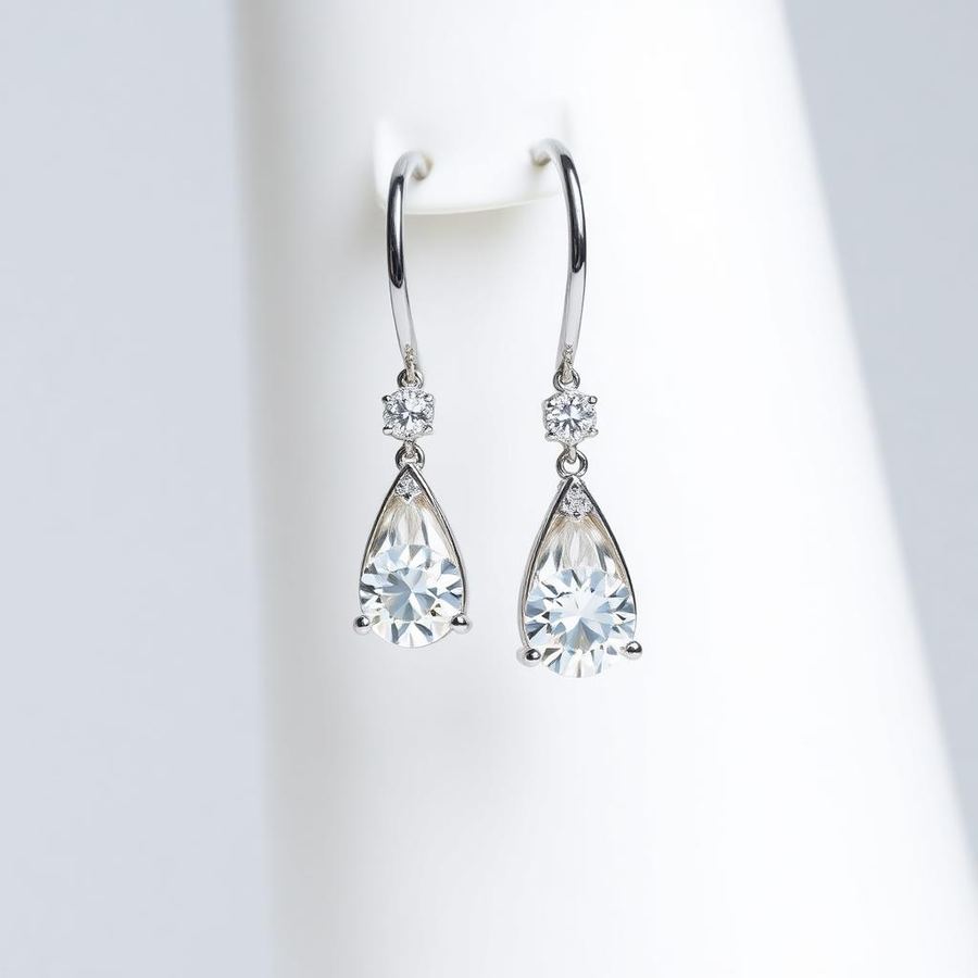Diamond Drop Earrings