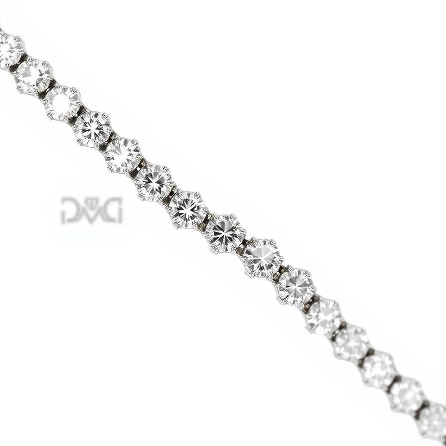 Diamond Tennis Bracelet — Side view