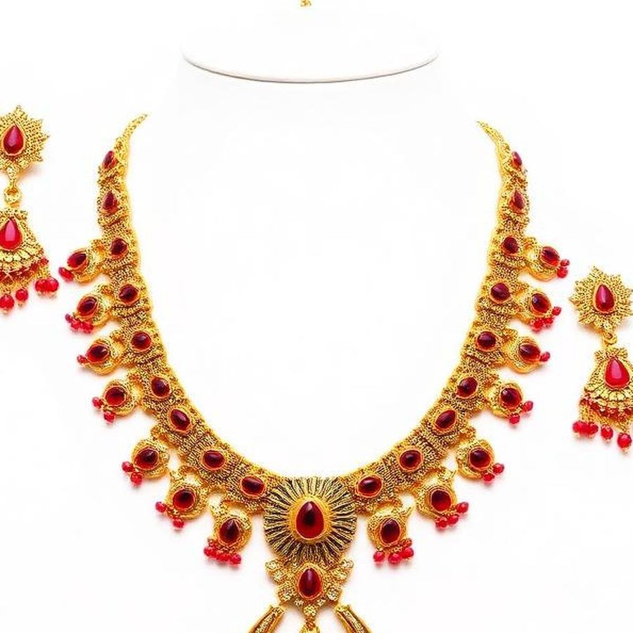 Bridal Jewellery Set — Close-up detail