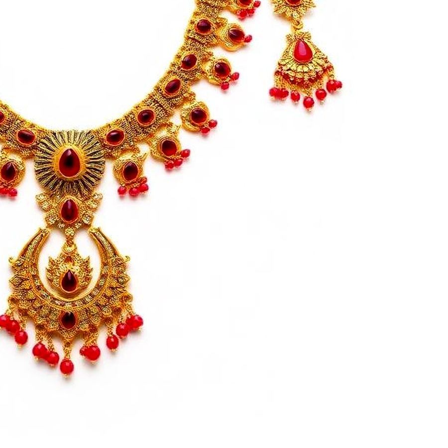 Bridal Jewellery Set — Macro detail