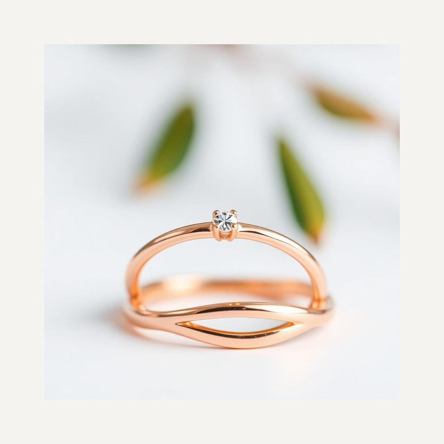 Rose Gold Ring — In packaging