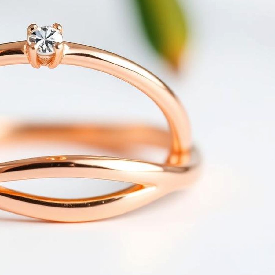 Rose Gold Ring — Macro detail