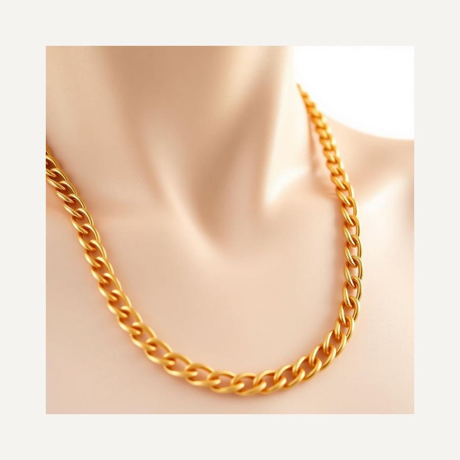 Gold Chain Necklace — In packaging