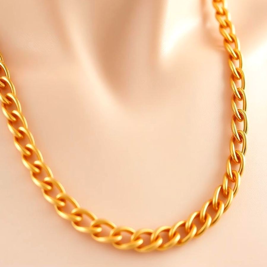 Gold Chain Necklace — Lifestyle