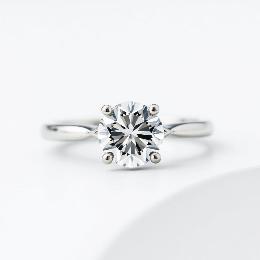Solitaire Ring — Side view