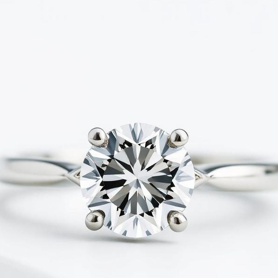 Solitaire Ring — Close-up detail