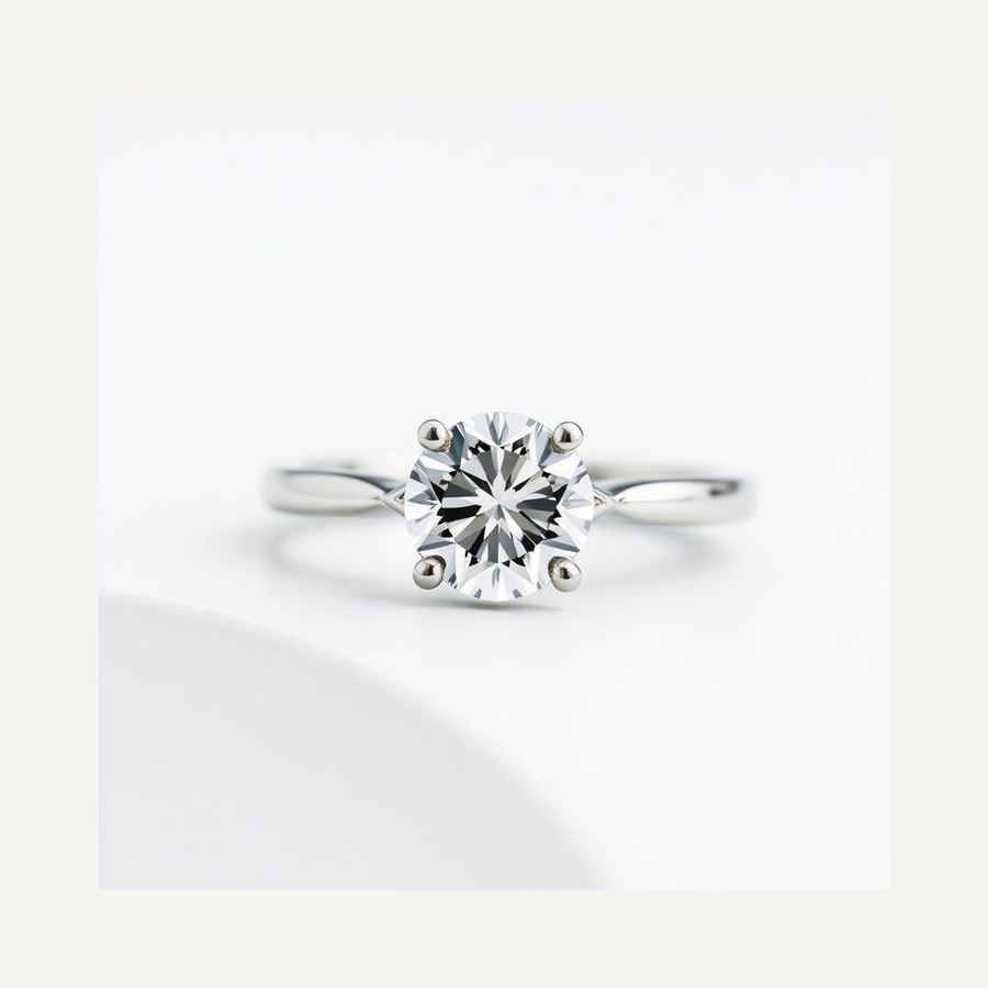 Solitaire Ring — In packaging