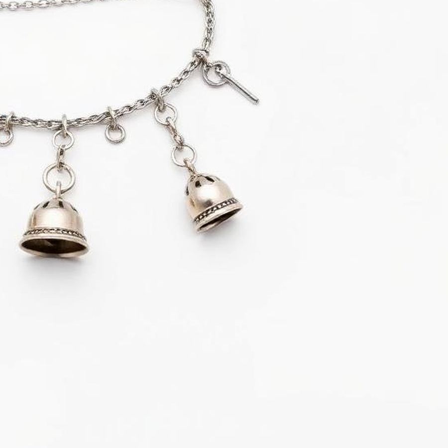 Silver Anklet — Macro detail