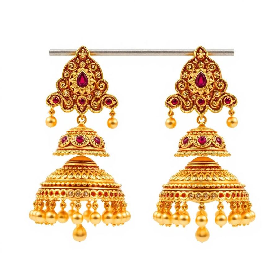 Temple Jhumkas