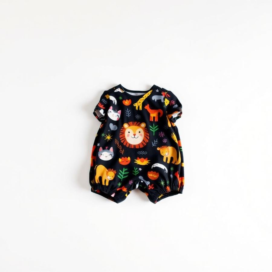 Printed Romper — Front view