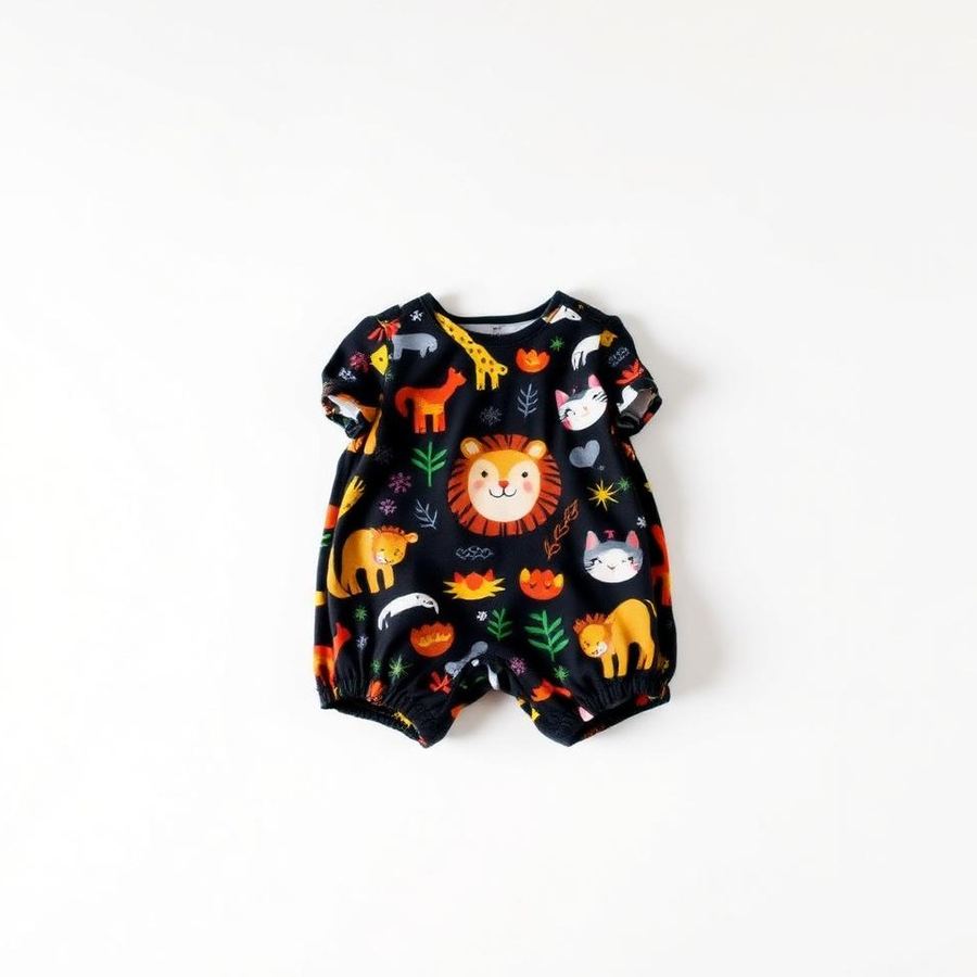 Printed Romper — Side view