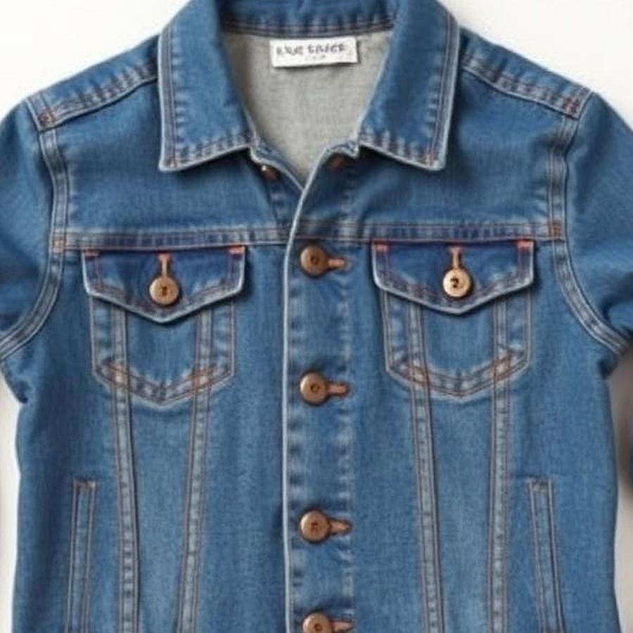 Kids Denim Jacket — Close-up detail