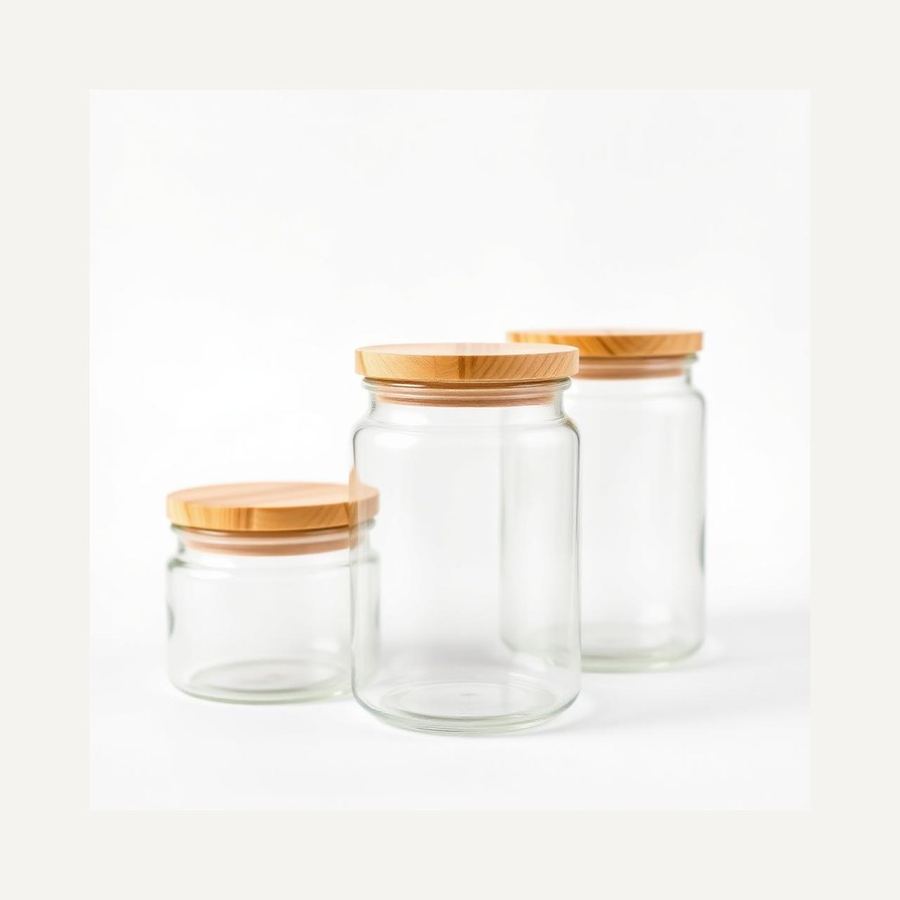 Glass Storage Jars — In packaging