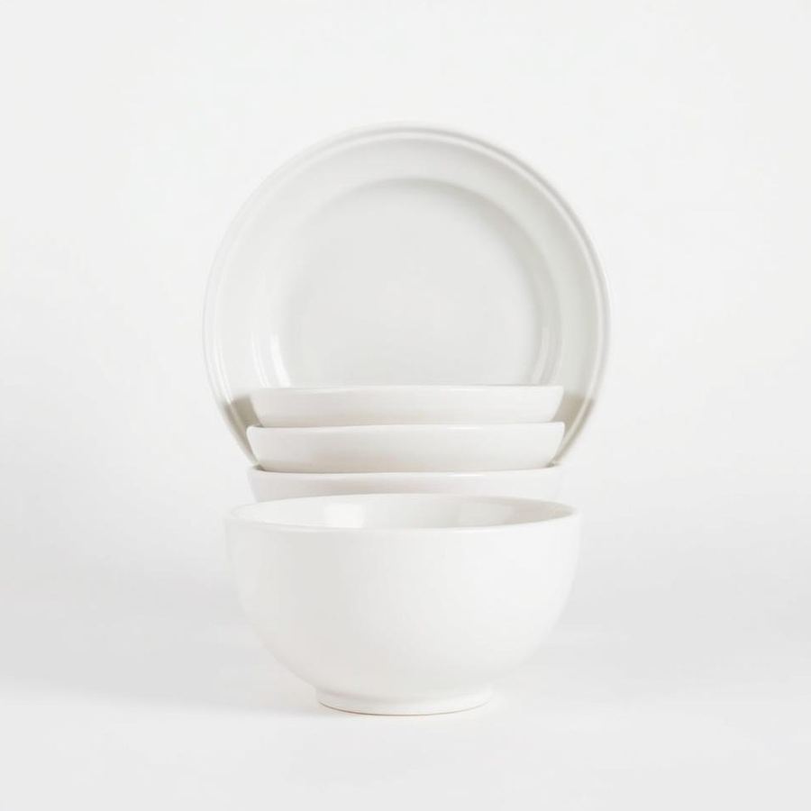 Ceramic Dinner Set — Side view