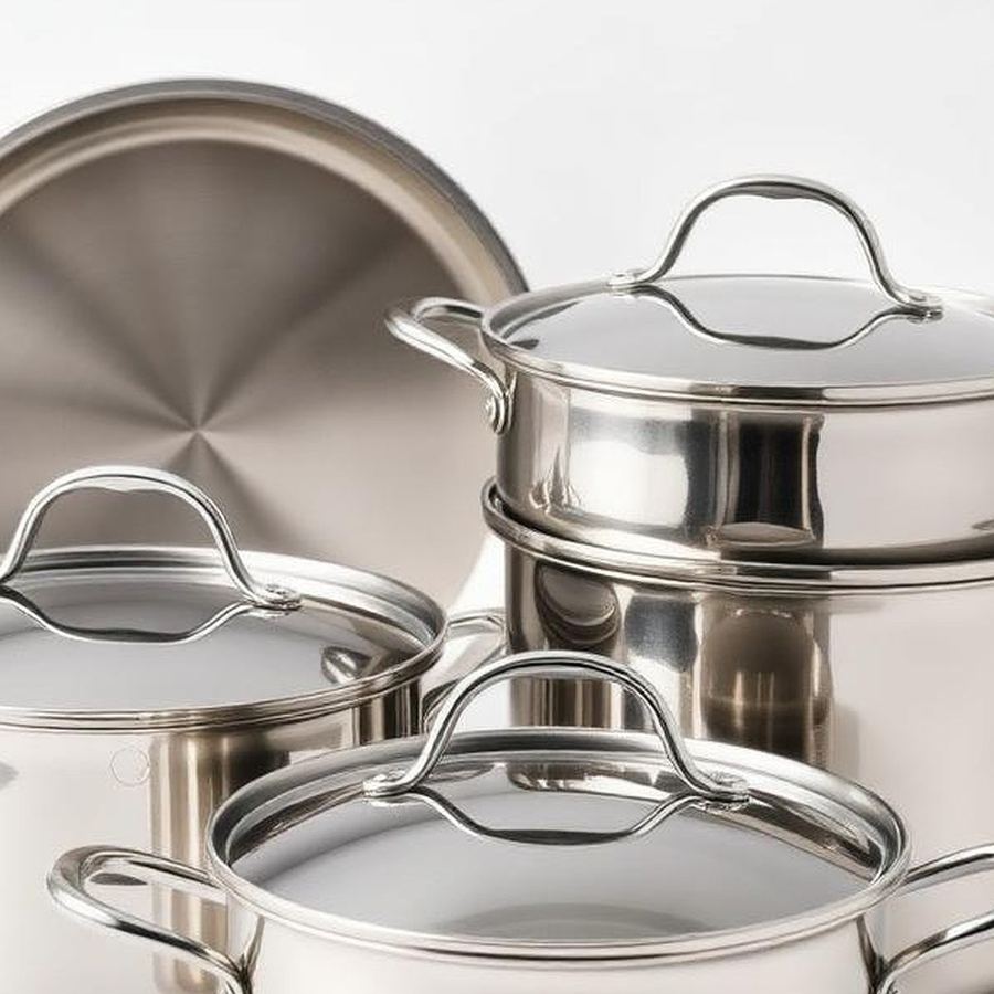 Stainless Cookware — Close-up detail