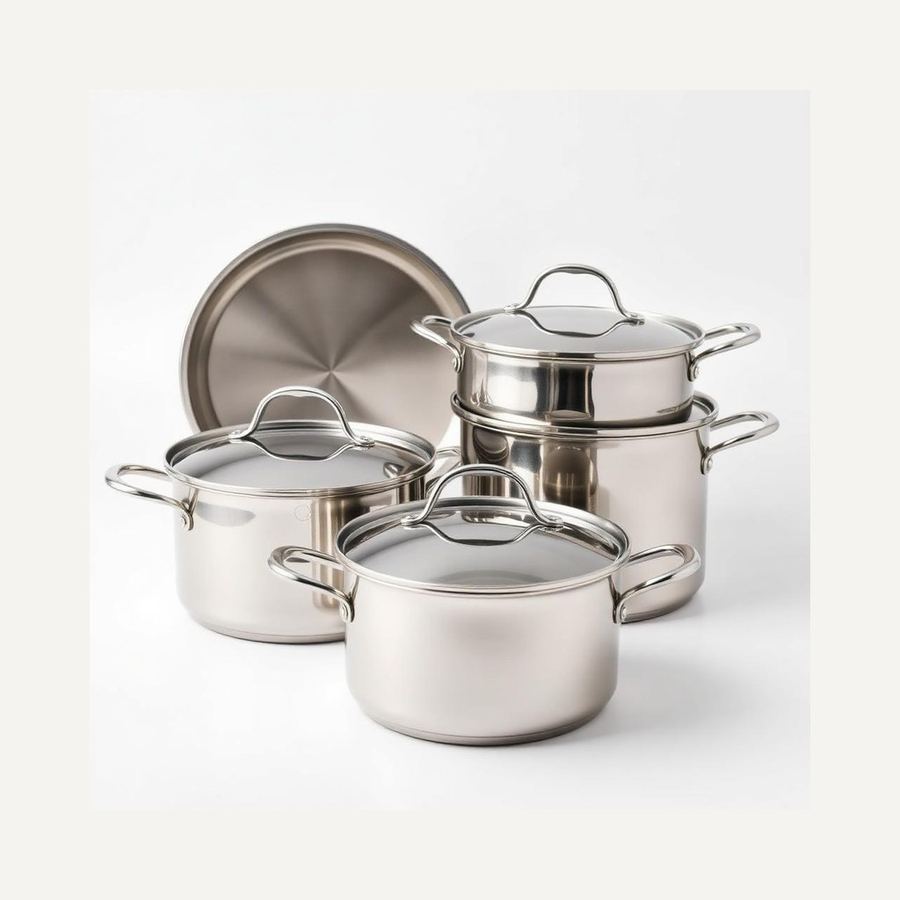 Stainless Cookware — In packaging