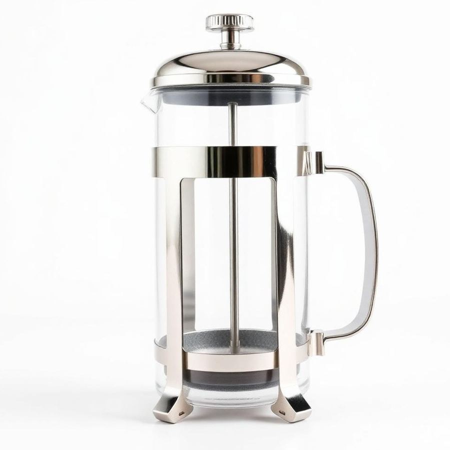 Coffee French Press — Side view