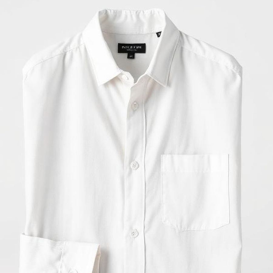 Linen Button-Down Shirt — Close-up detail