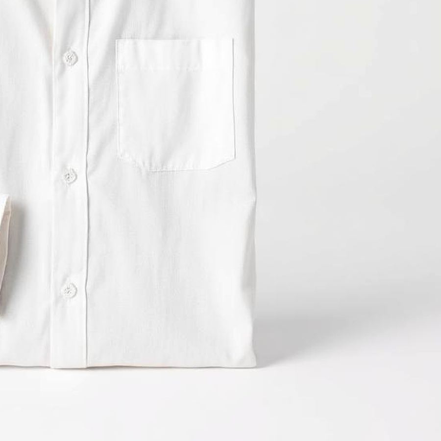 Linen Button-Down Shirt — Macro detail