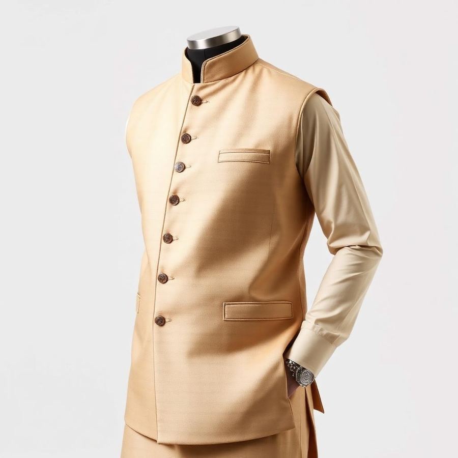 Nehru Vest — Front view