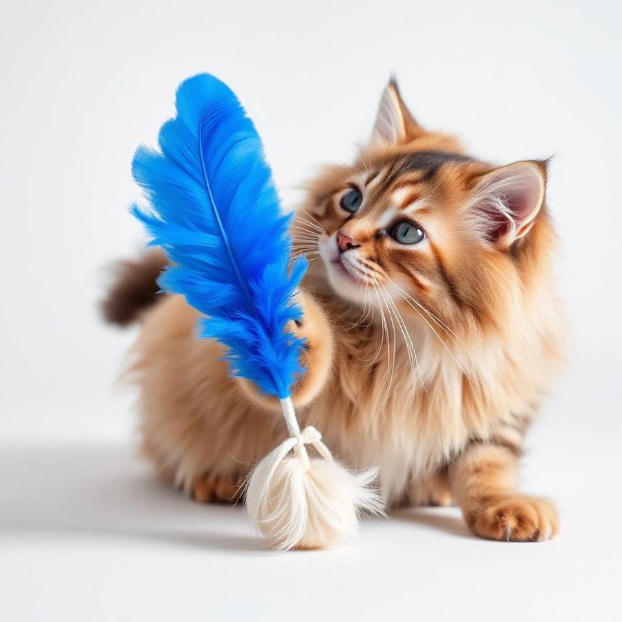 Interactive Cat Toy — Side view
