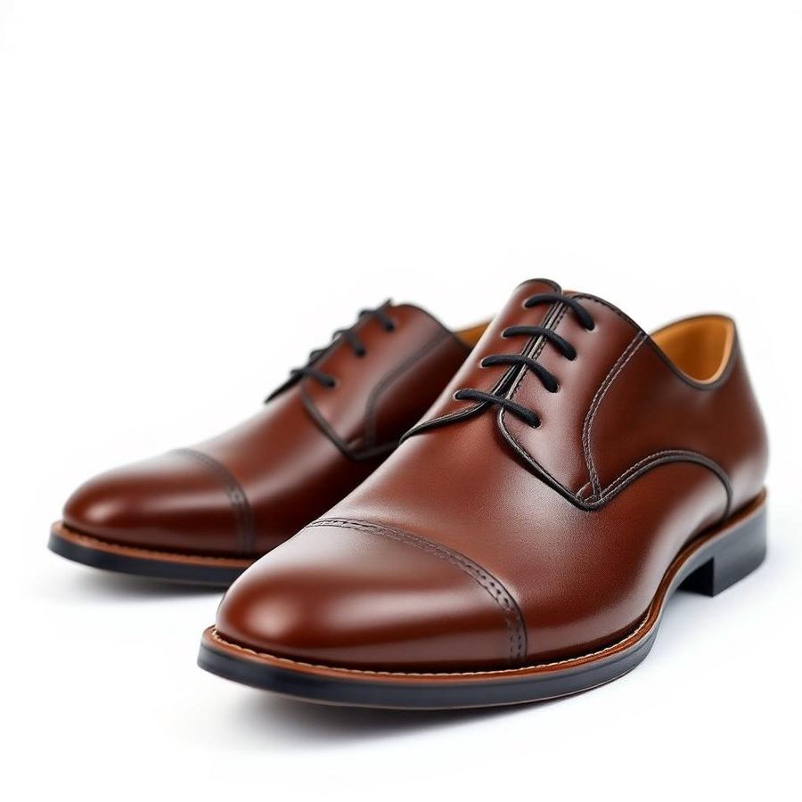 Oxford Leather Shoes — Side view