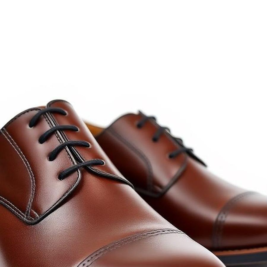 Oxford Leather Shoes — Close-up detail