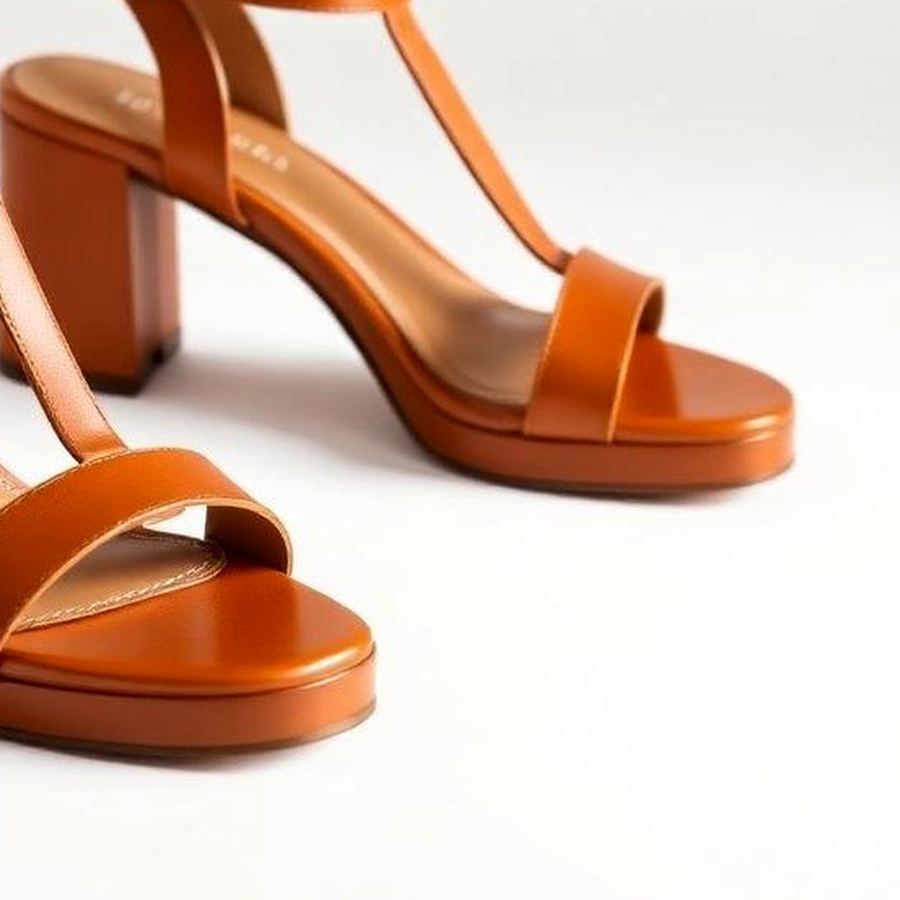 Block Heel Sandals — Macro detail