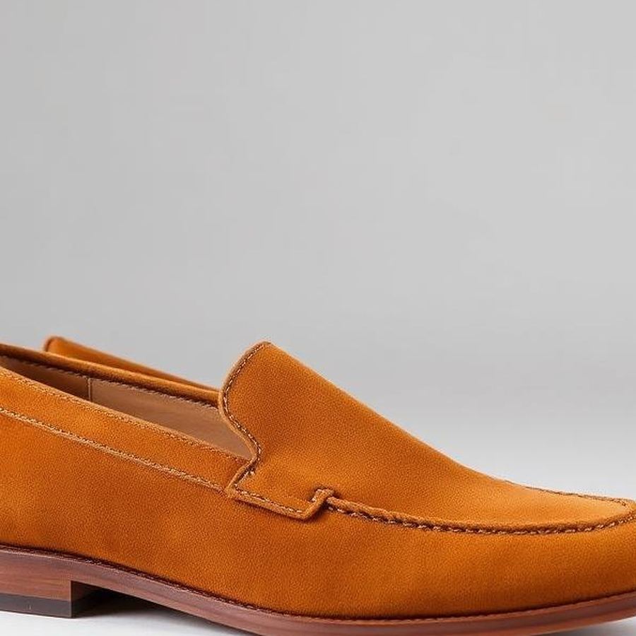Suede Loafers — Close-up detail