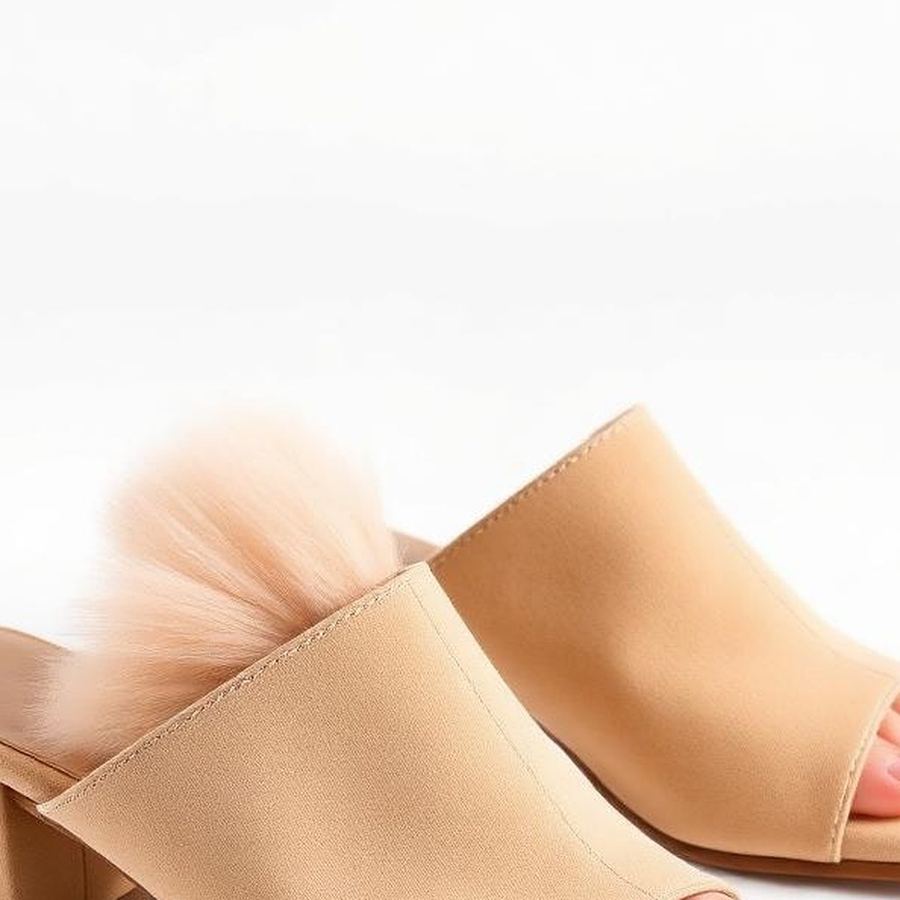 Heeled Mules — Close-up detail
