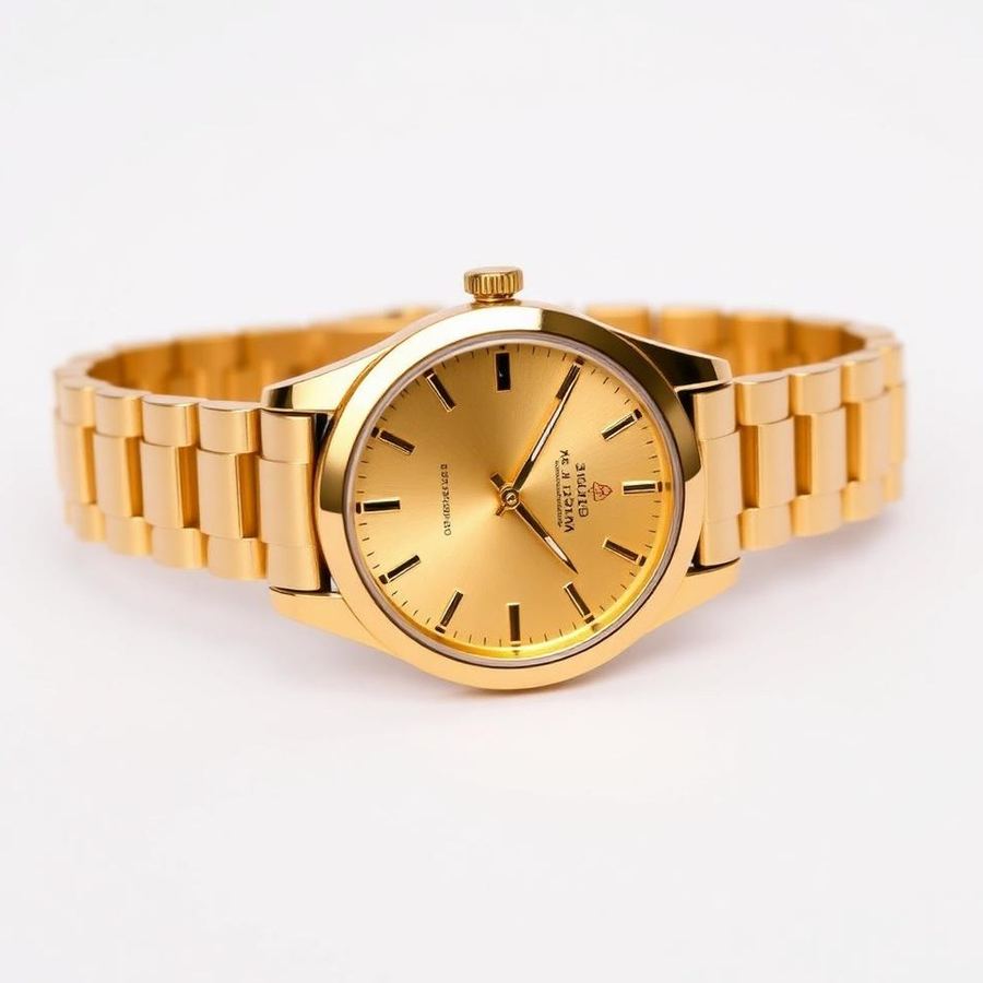 Luxury Gold Watch — Side view