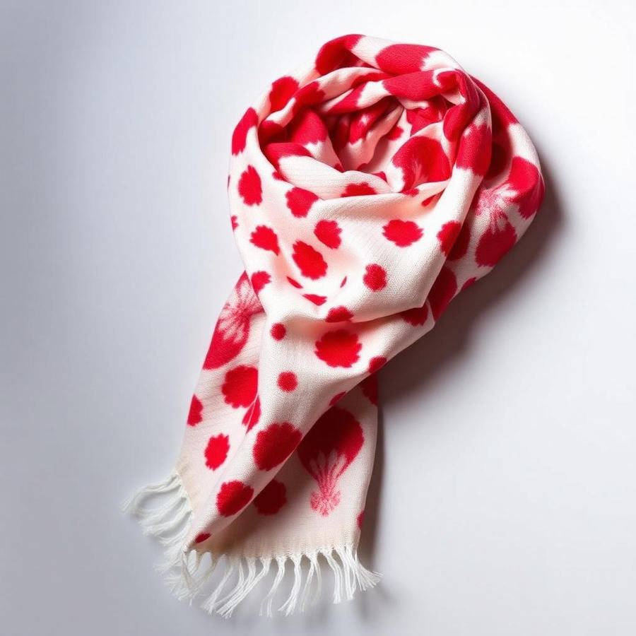 Bandhani Scarf — Front view