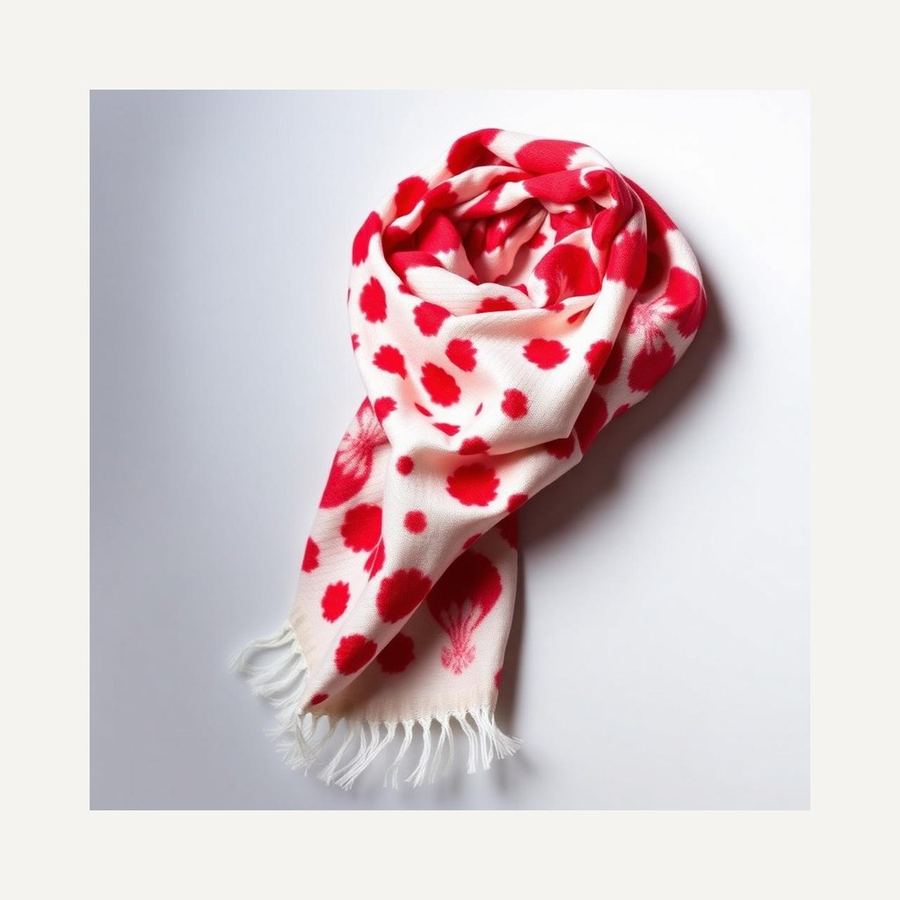 Bandhani Scarf — In packaging