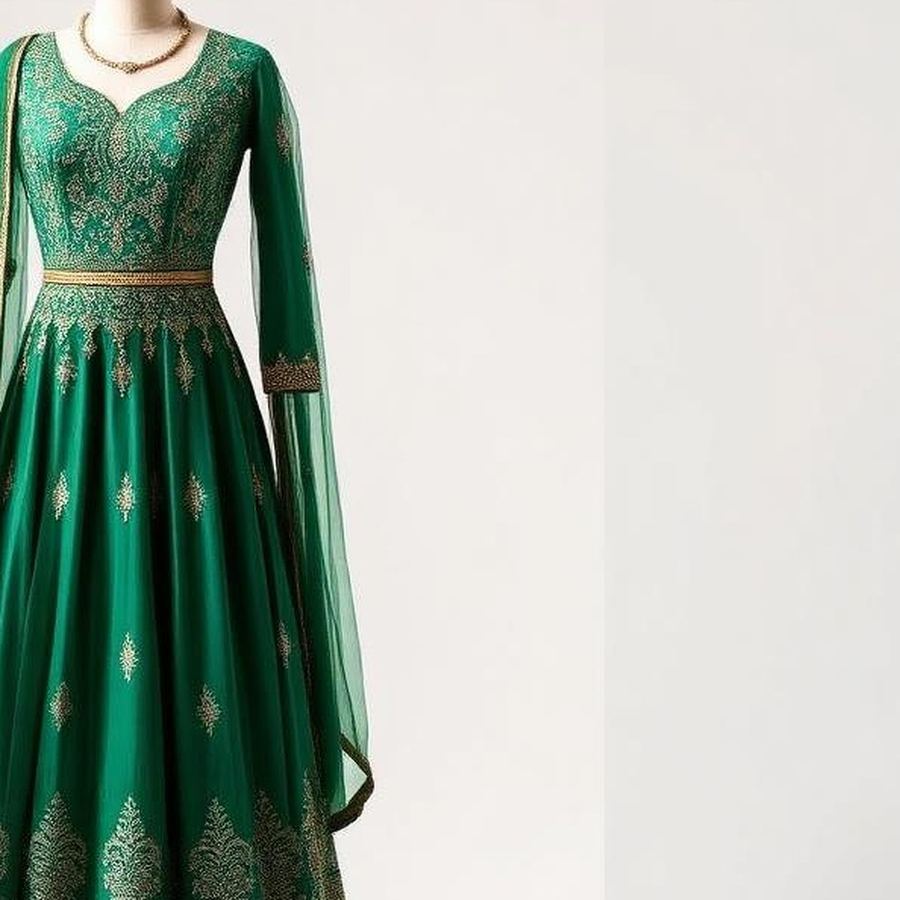 Anarkali Gown — Close-up detail