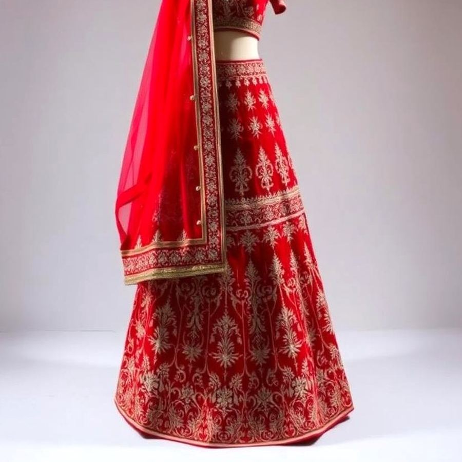 Embroidered Lehenga — Lifestyle