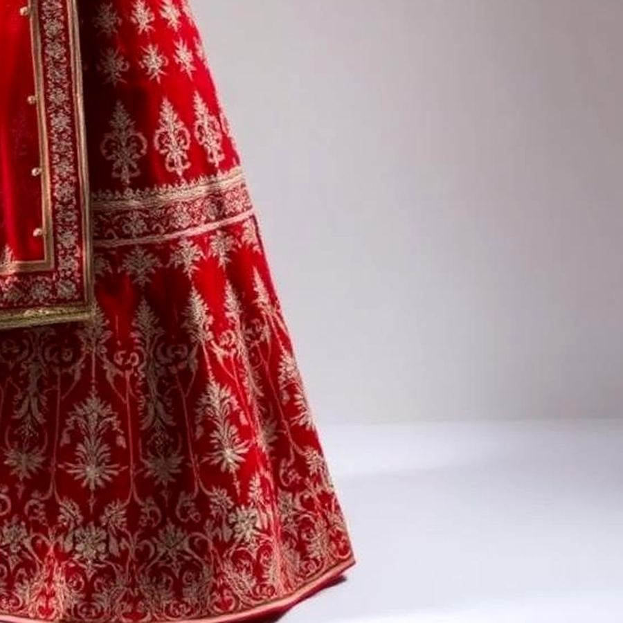 Embroidered Lehenga — Macro detail